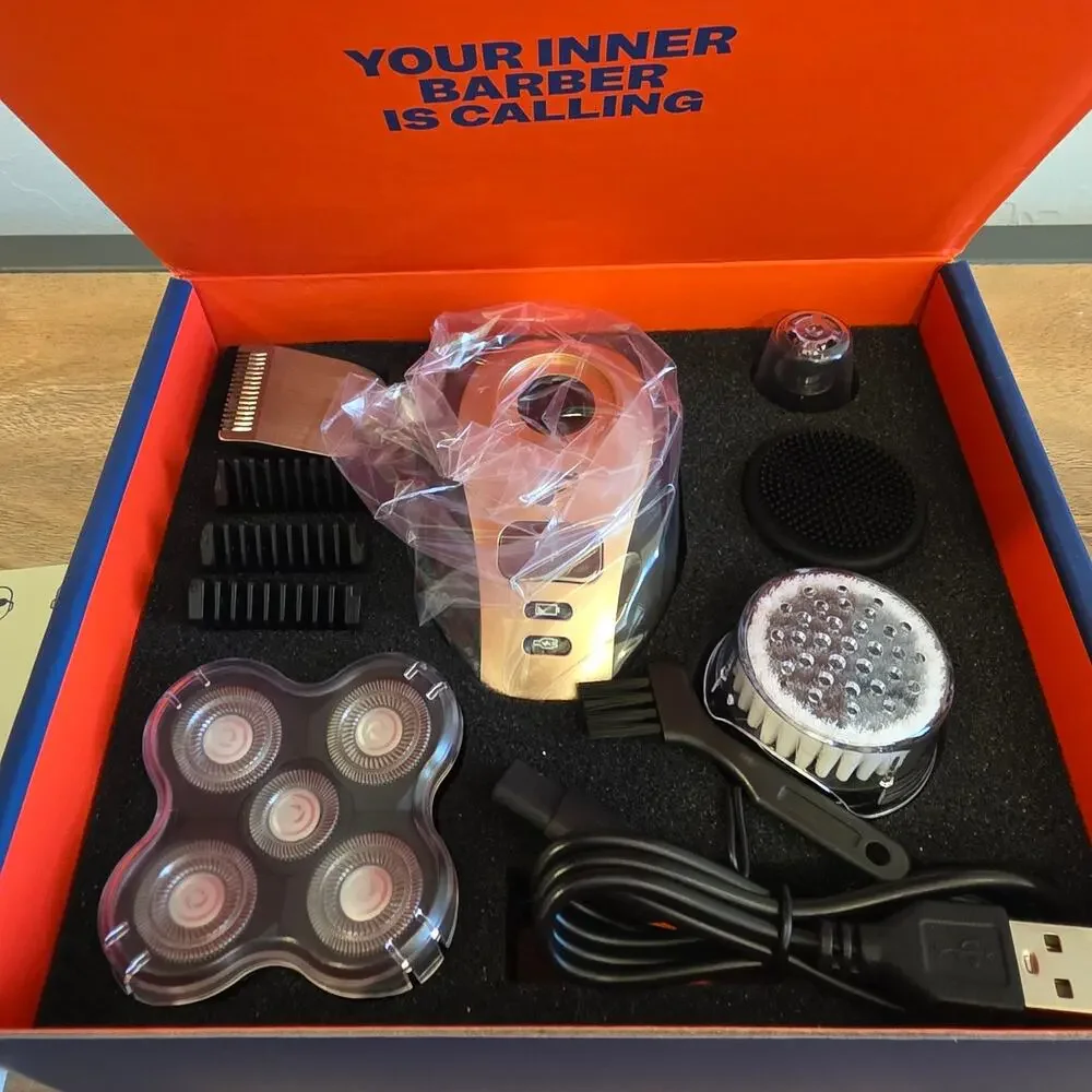 Freebird FlexSeries Shaving Kit Electric Head Shaver ScalpSafe Rotary Razor New